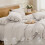 Set copripiumino matrimoniale in cotone lavato con 2 federe 4