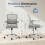 Chaise de bureau ergonomique EDX grise 250 lbs 3