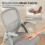 Chaise de bureau ergonomique EDX grise 250 lbs 4