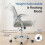 Chaise de bureau ergonomique EDX grise 250 lbs 8