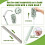 4Pcs Reusable Microfiber Duster Refills Compatible with Extendable Pole – Washable, Bendable, Damp & Dry 5