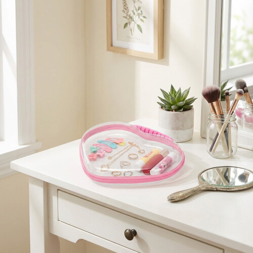 Trousse de toilette transparente à fermeture éclair L12 pouces 2
