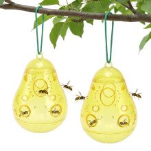 GEEZY Set of 2 Wasp Traps Outdoor Repellent Fruit Fly Yellow Jacket Hornet Catcher