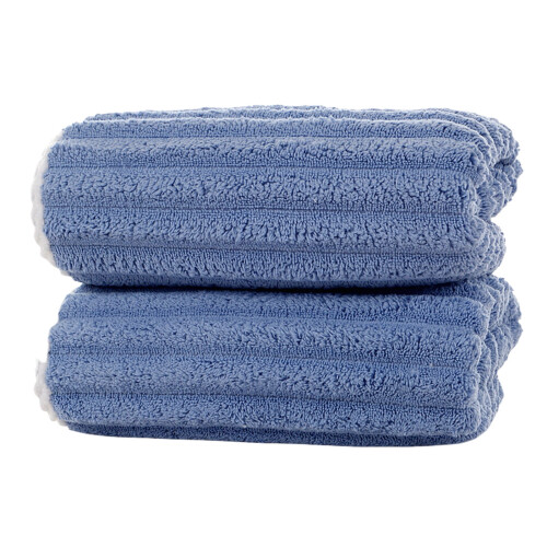 Fleece Face Towel Set 2 Pack 13.7x29.5 in 1