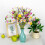 Agrafe florale artificiale de primăvară – pachet de 12, 43 cm 2