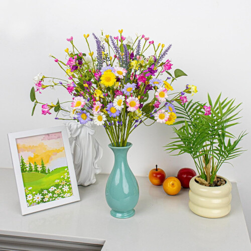 Agrafe florale artificiale de primăvară – pachet de 12, 43 cm 2