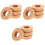 12Pièces Couvercles Bois Khaki Pour Vase Hydroponique 4