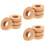 12Pièces Couvercles Bois Khaki Pour Vase Hydroponique 7