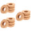 12Pièces Couvercles Bois Khaki Pour Vase Hydroponique 8