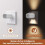 Luz noturna de tomada de parede LED preta (4 peças) 2