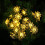Φωτιστικά Sloar Flower String, LED Lotus Fairy Lights Αδιάβροχα Χριστουγεννιάτικα Φώτα Λουλουδιών 4