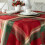 Holiday Legacy Jacquard Plaid Tablecloth 70" Round 4