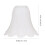 Glass Globe Lamp Shade Replacement 17.5 x 14.5 cm 2