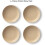 Set de 4 boluri pentru paste din gresie bej mat, 30 oz 3