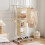 6-Tier Hanging Closet Organizer with 3 Drawers, Foldable 5
