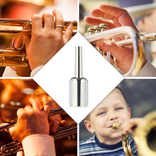 Trombita7C méretű ezüstözött trombitához (ezüst) 2