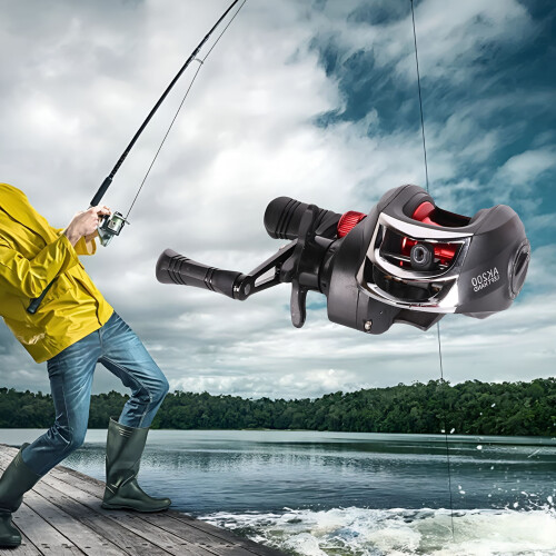 7.2: 1 Lavprofil baitcastinghjul med 18+1 lejer 2