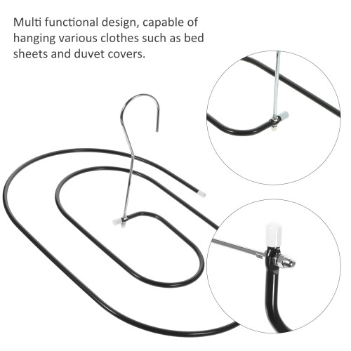 Black Steel Spiral Sheet Hanger 1