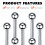 Piercing Kit Stainless Steel 120 Pieces 3