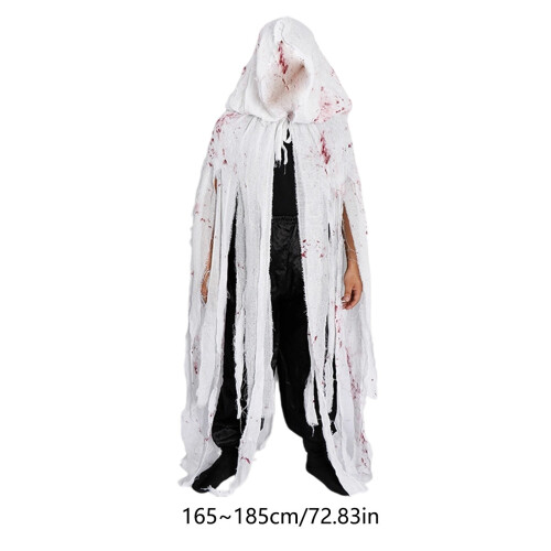 Κάπα με σκελετό για το Halloween, μακρύς μανδύας με κουκούλα για άνδρες και εφήβους – 1
