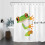 Funny Frog Shower Curtain, Polyester, 60 x 72 in 2