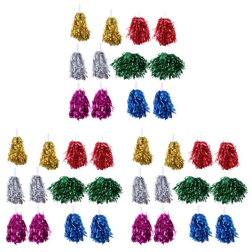 36Pièces Accessoires Pompons Pour Encouragement Multicolores 1