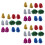 36Pièces Accessoires Pompons Pour Encouragement Multicolores 6