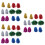 36Pièces Accessoires Pompons Pour Encouragement Multicolores 7