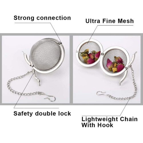 Stainless Steel Tea Infuser Fine Mesh 2 Pieces 2