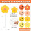 8 Flower & Smile Einziehbare Ausweishalter mit Clips 3