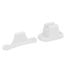 Soporte para puerta de RV Estilo T, nylon blanco, tamaño compacto