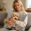 Polyester kussensloop met kattenmotief, 45x45 cm 5