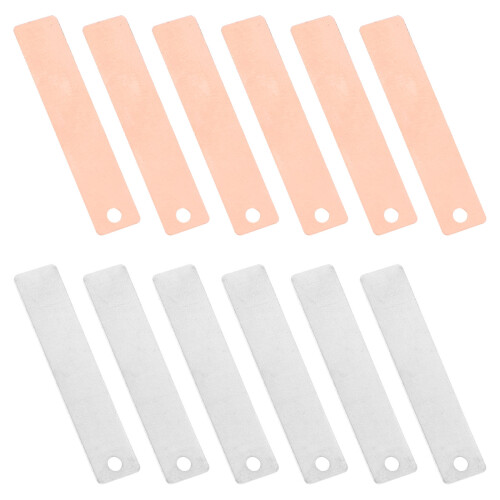 2Sets Zinc and Copper Plates Electroplating Strips for Battery DIY Use 1