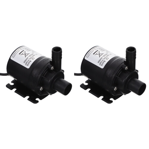 2Pcs Black Micro Submersible Booster Pump for Home Hydroponic System 1