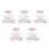 5Pièces Masques Tissu Gris Réutilisables Confortables 5