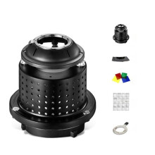 OT1 Photograph Flash Snoot Conical Lens Mount for Flash Light Professional Photography Accessories