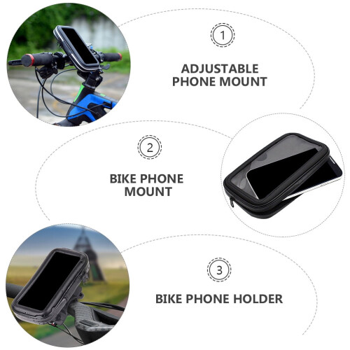 Vandtæt telefonholder til motorcykel 6,5 tommer 2