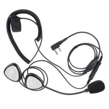 Helm-Headset, Wasserdichtes Motorrad-Headset, 2-Poliger PTT-Motorrad-Kopfhörer für  Funkgeräte