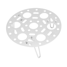 Stainless Steel Foldable Steaming Rack 17.5x6.8cm Silver