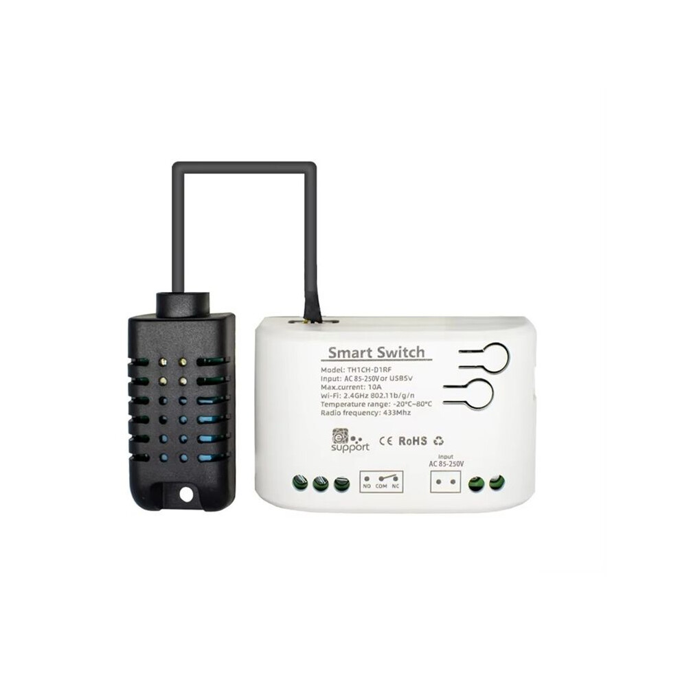 Wifi Temperature Humidity Sensor Monitor Home Ewelink App Control Ac 85-250V 4711172613788