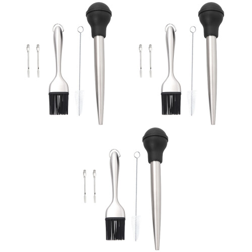 3Stk Gewürztuben Set Silikon Öl Baster 2