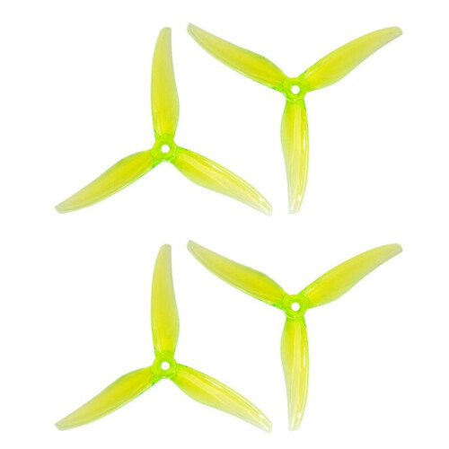4 Peças 5131.0 5 Polegadas 3-Blade Hélice para RC Drone FPV Racing Compatível com 2207 2306 Motores Verde