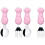 2Sets Baby Besteck Set Pink Gabel Kurzer 2