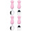 2Sets Baby Besteck Set Pink Gabel Kurzer 5
