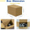 Pacote com 30 caixas de papelão ondulado marrom de 15x10x10 cm (6x4x4 polegadas) 2