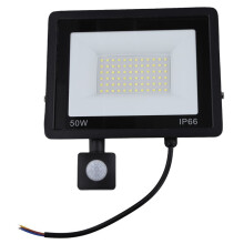 Sensor LED Flood Light 50W, Induction Spotlights IP66 Waterproof Ideal for Street, Square & Outdoor Lighting