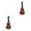 2Pièces Enfant Ukulélé Bois Marron 9