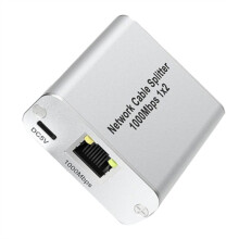 Ethernet Splitter 1 to 2 High Speed Gigabit Ethernet 2 Port Internet RJ45 LAN Splitter for Cat5/6/7/8 Cable