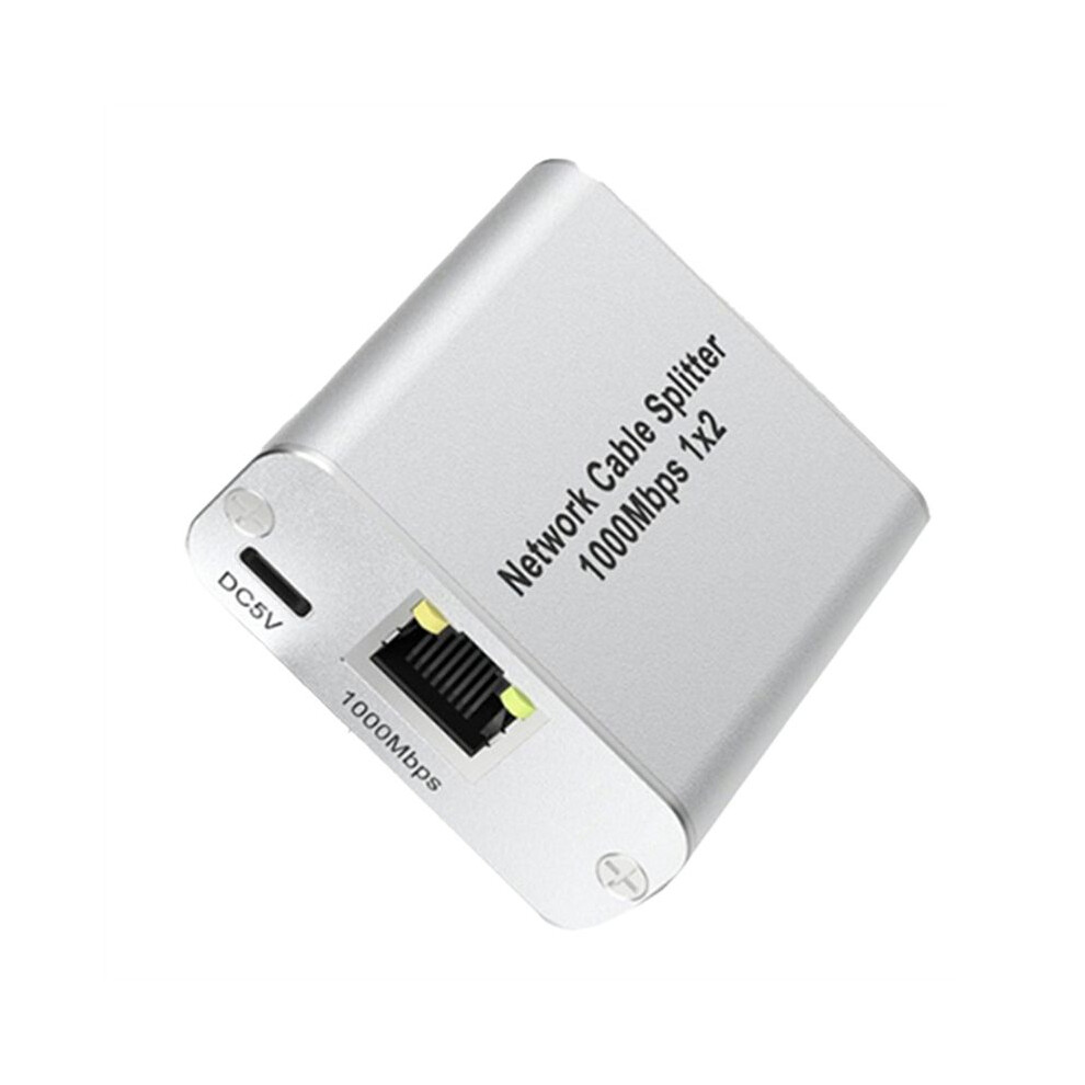 Ethernet Splitter 1 To 2 High Speed Gigabit Ethernet 2 Port Internet Rj45 Lan Splitter For Cat5/6/7/8 Cable 6032068163070