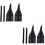 2Sets Gym Abdominal Muskeltrainer Gürtel Für Stabiles Training 6